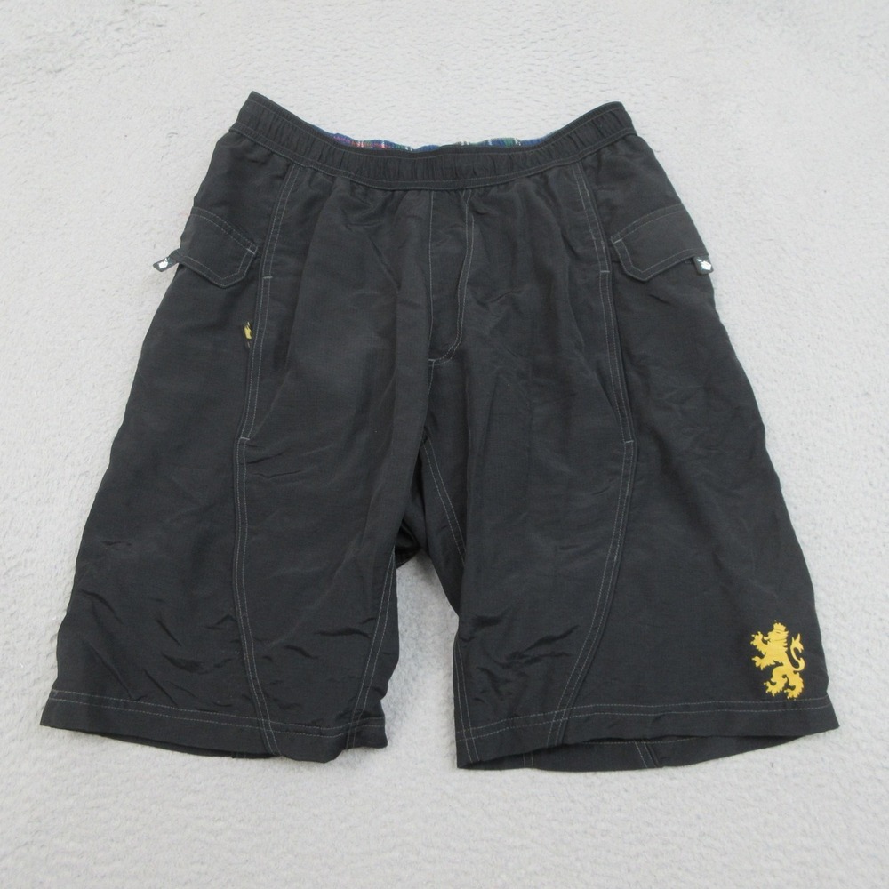Nema Cycling Cargo Shorts Mens Medium Black Padded 12‎ Inseam MTB Trail Bike